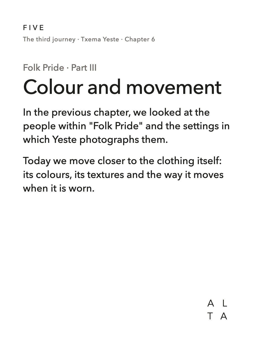 Five, Chapter 6 · Folk Pride, Part III (2/20)