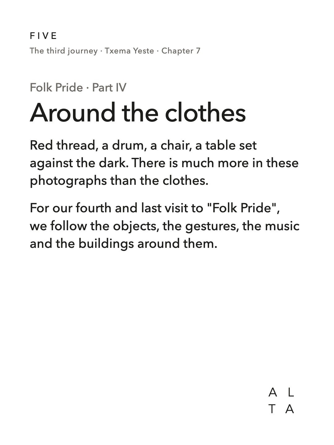 Five, Chapter 7 · Folk Pride, Part IV (2/20)