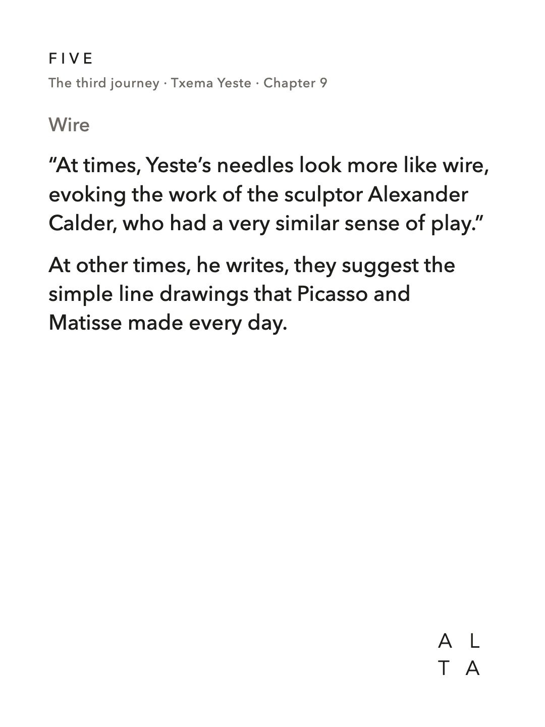 Five, Chapter 9 · Needles, Part II (18/20)