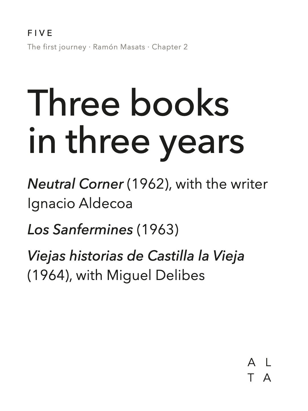Five, Chapter 2 · Who was Ramón Masats (10/15)