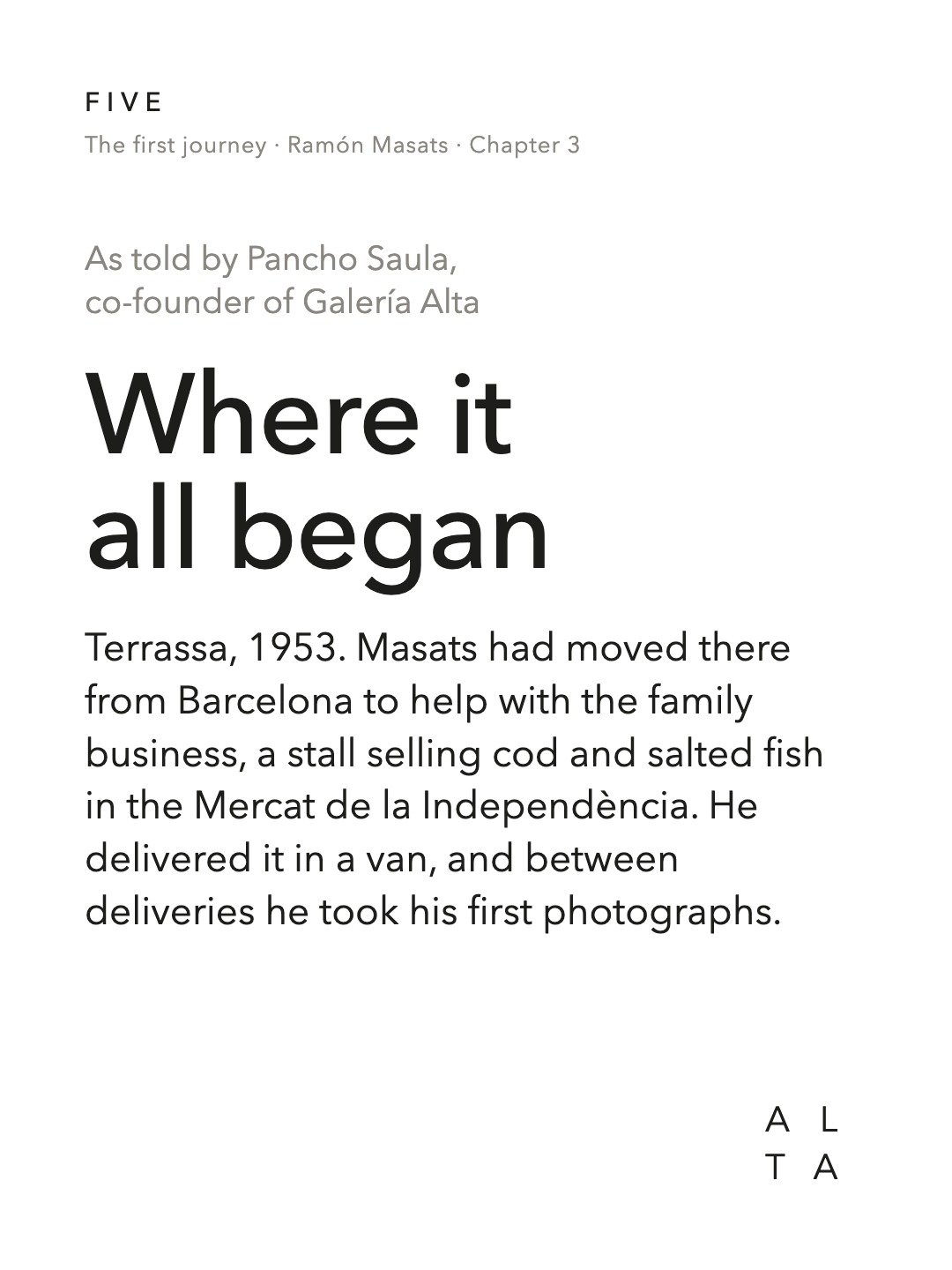 Five, Chapter 3 · Where it all began (2/20)