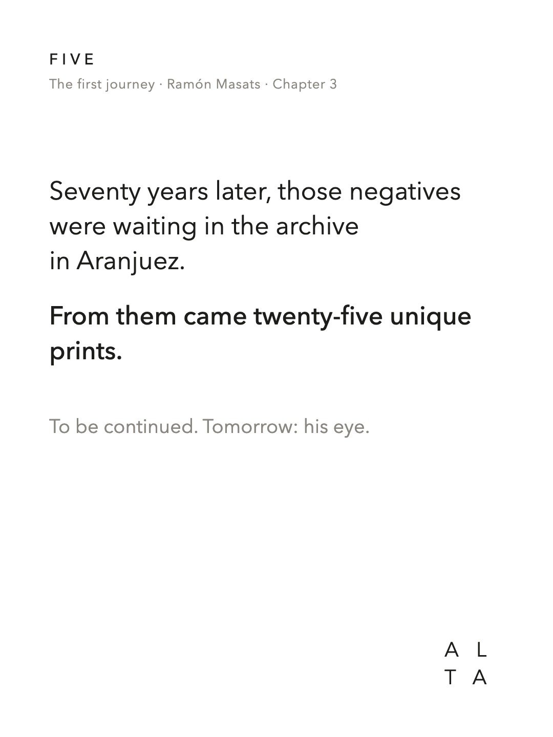 Five, Chapter 3 · Where it all began (17/20)