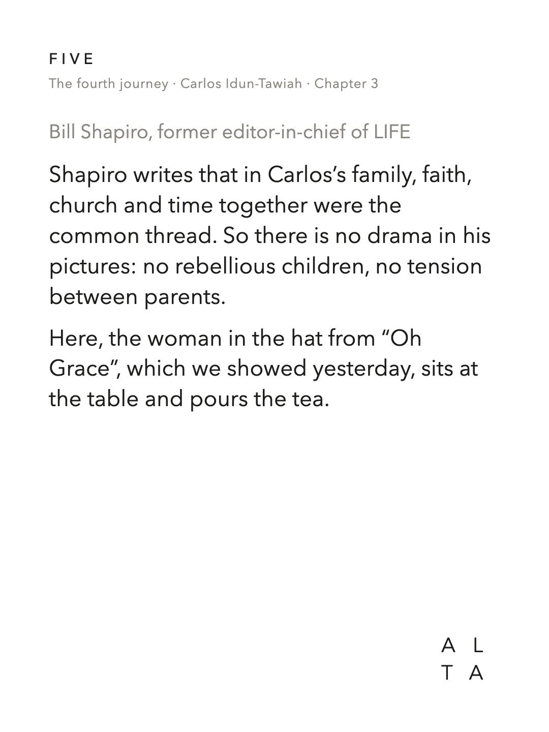 Five, Chapter 3 · Sunday Special, Part II (4/20)