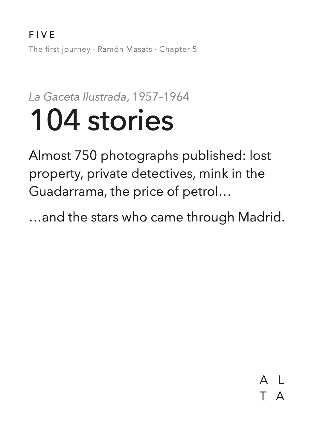 Five, Chapter 5 · Madrid (12/16)