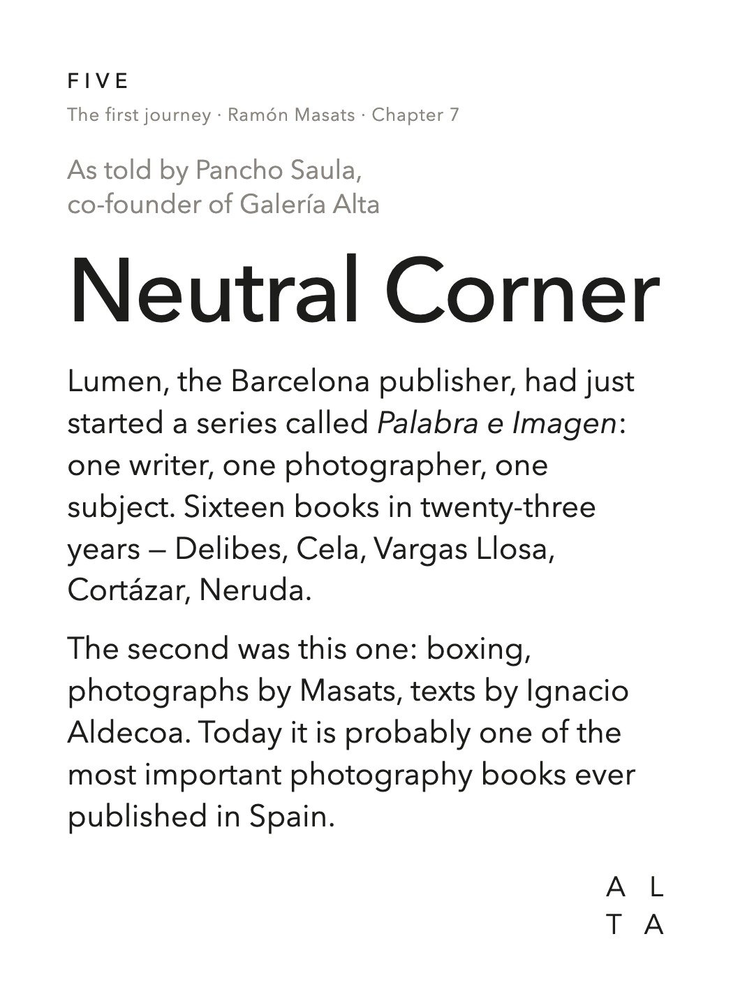 Five, Chapter 7 · Neutral Corner (2/20)