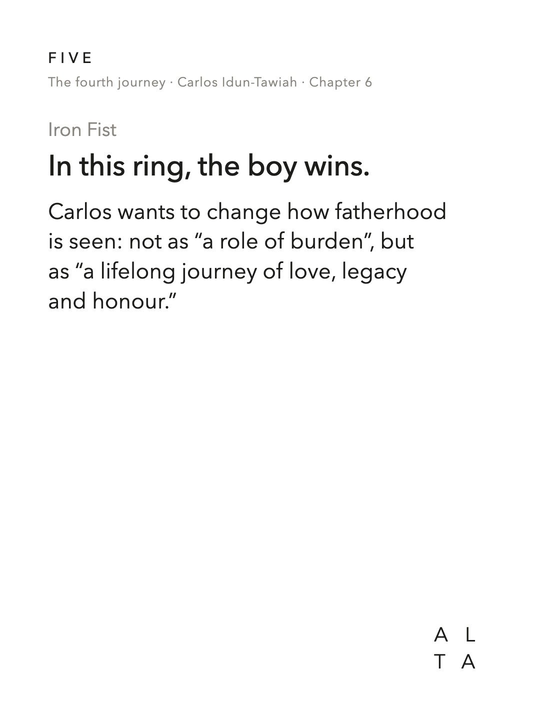 Five, Chapter 6 · Hero, Father, Friend, Part II (14/20)