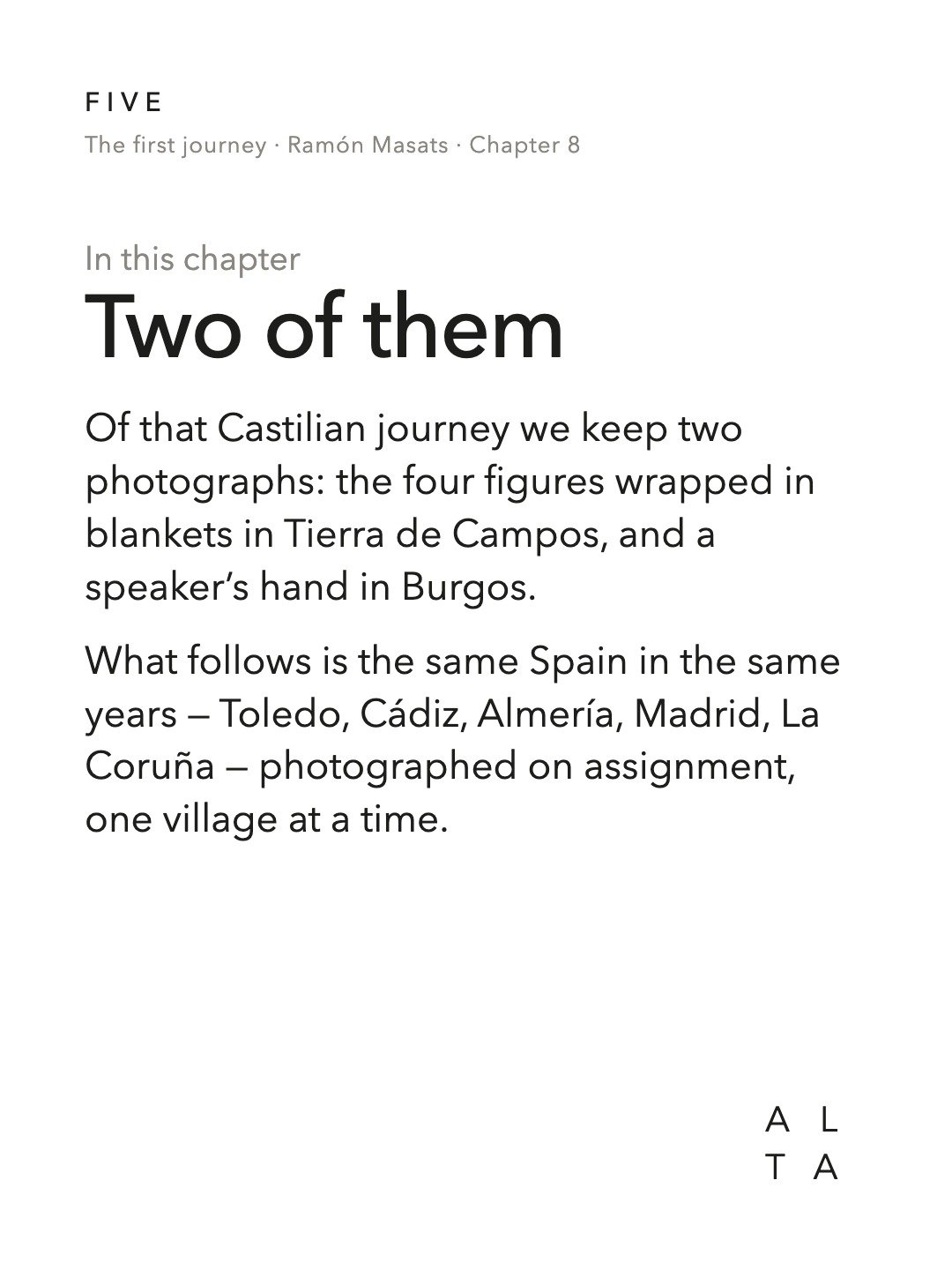 Five, Chapter 8 · Castilla (8/20)