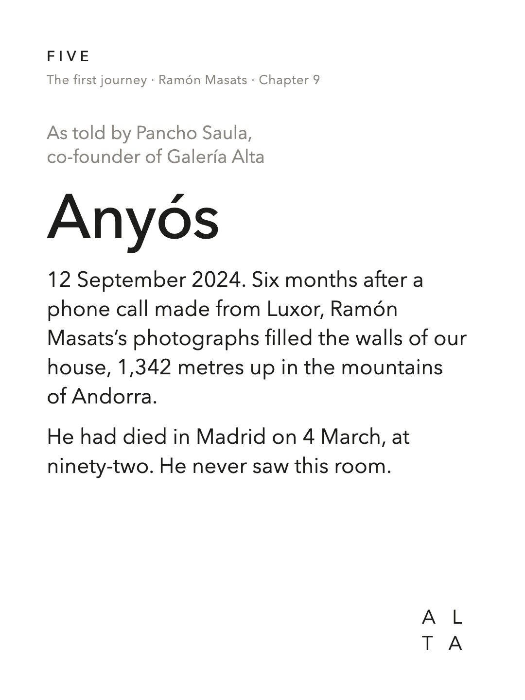 Five, Chapter 9 · Anyós (2/20)