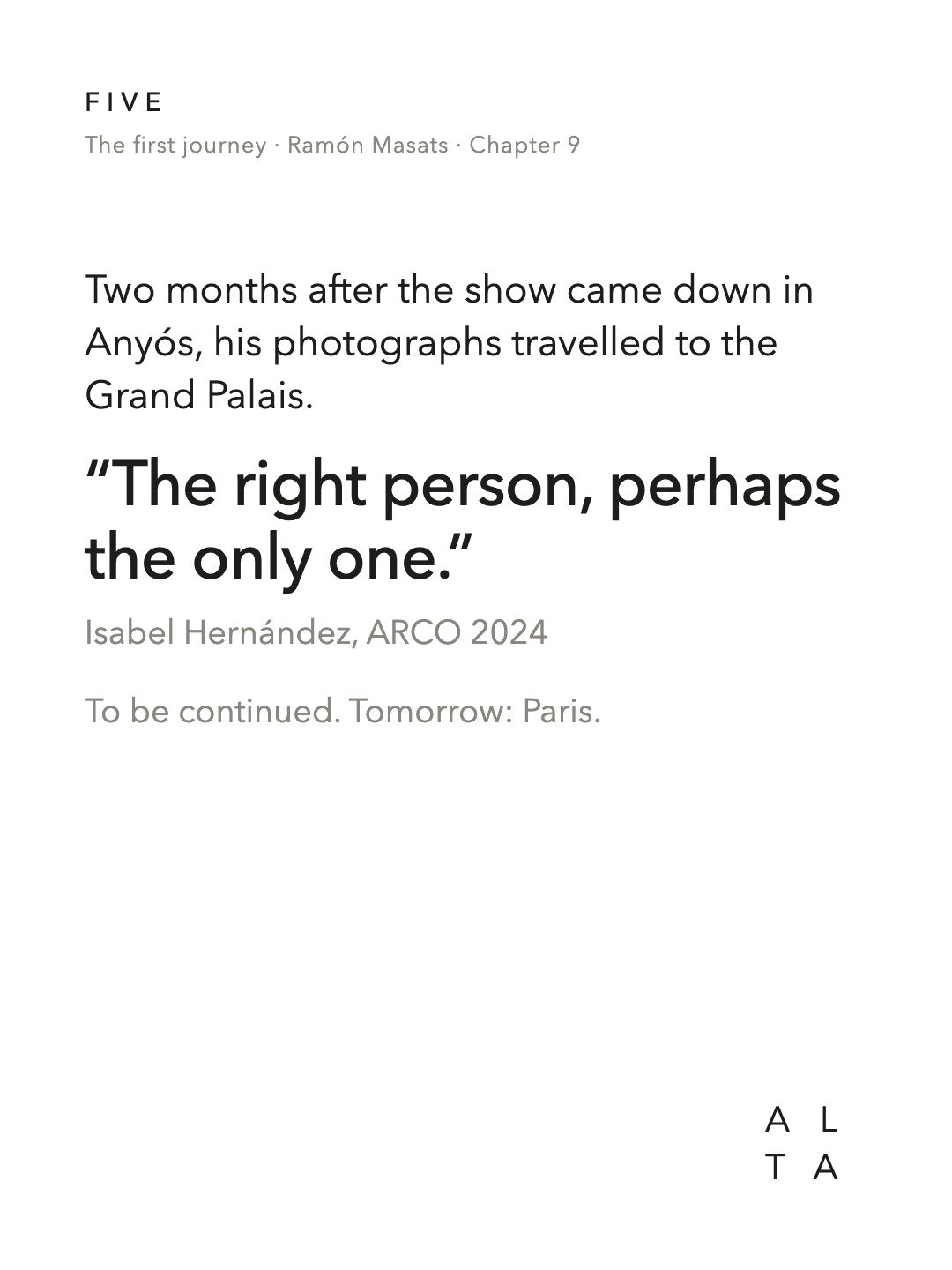 Five, Chapter 9 · Anyós (20/20)