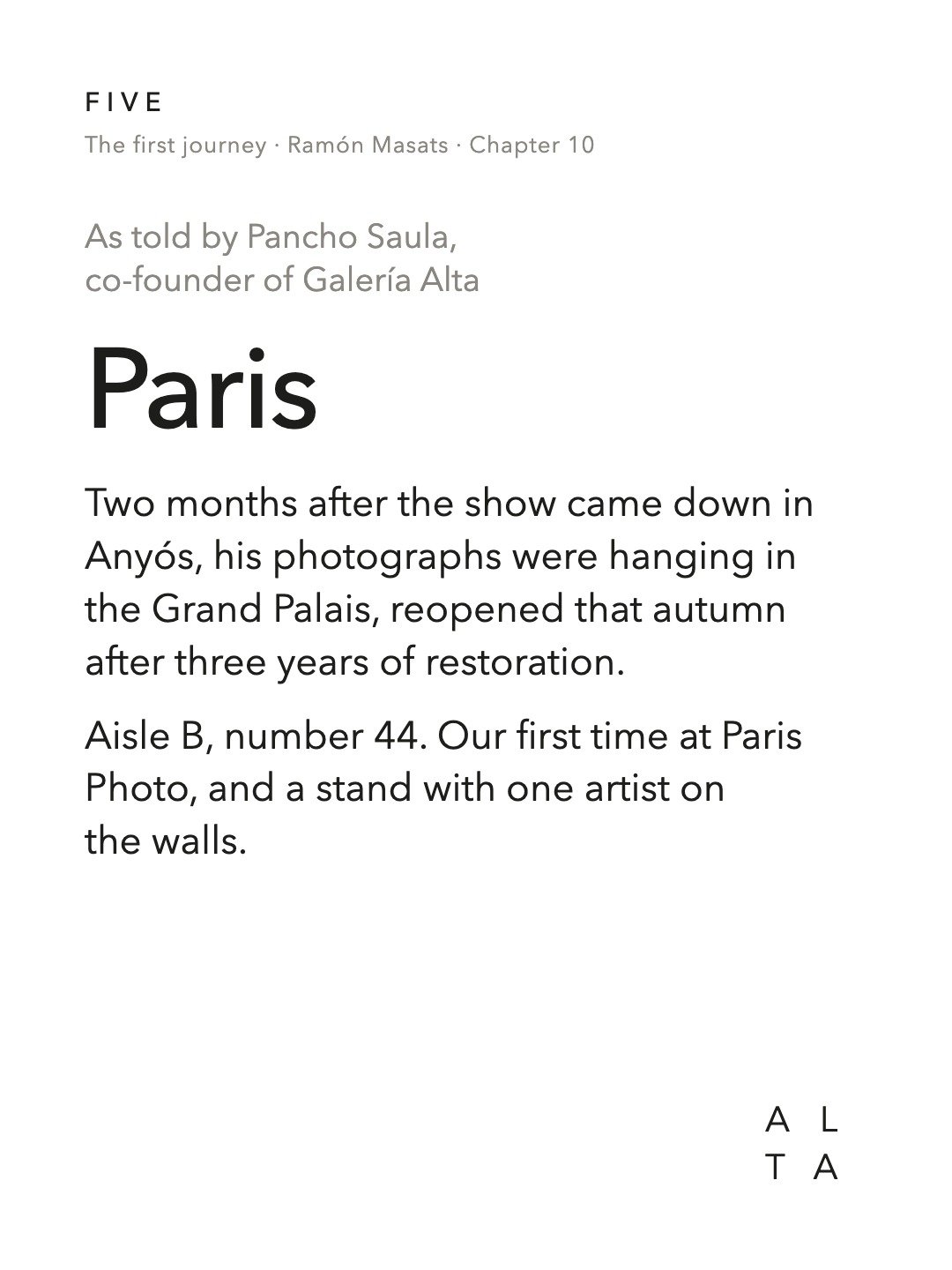Five, Chapter 10 · Paris (2/19)