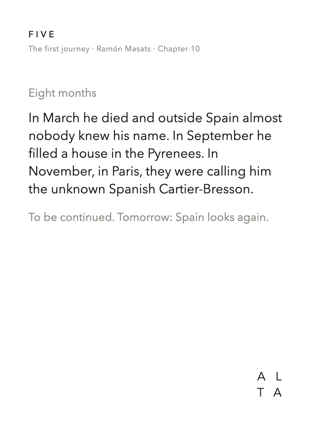 Five, Chapter 10 · Paris (19/19)