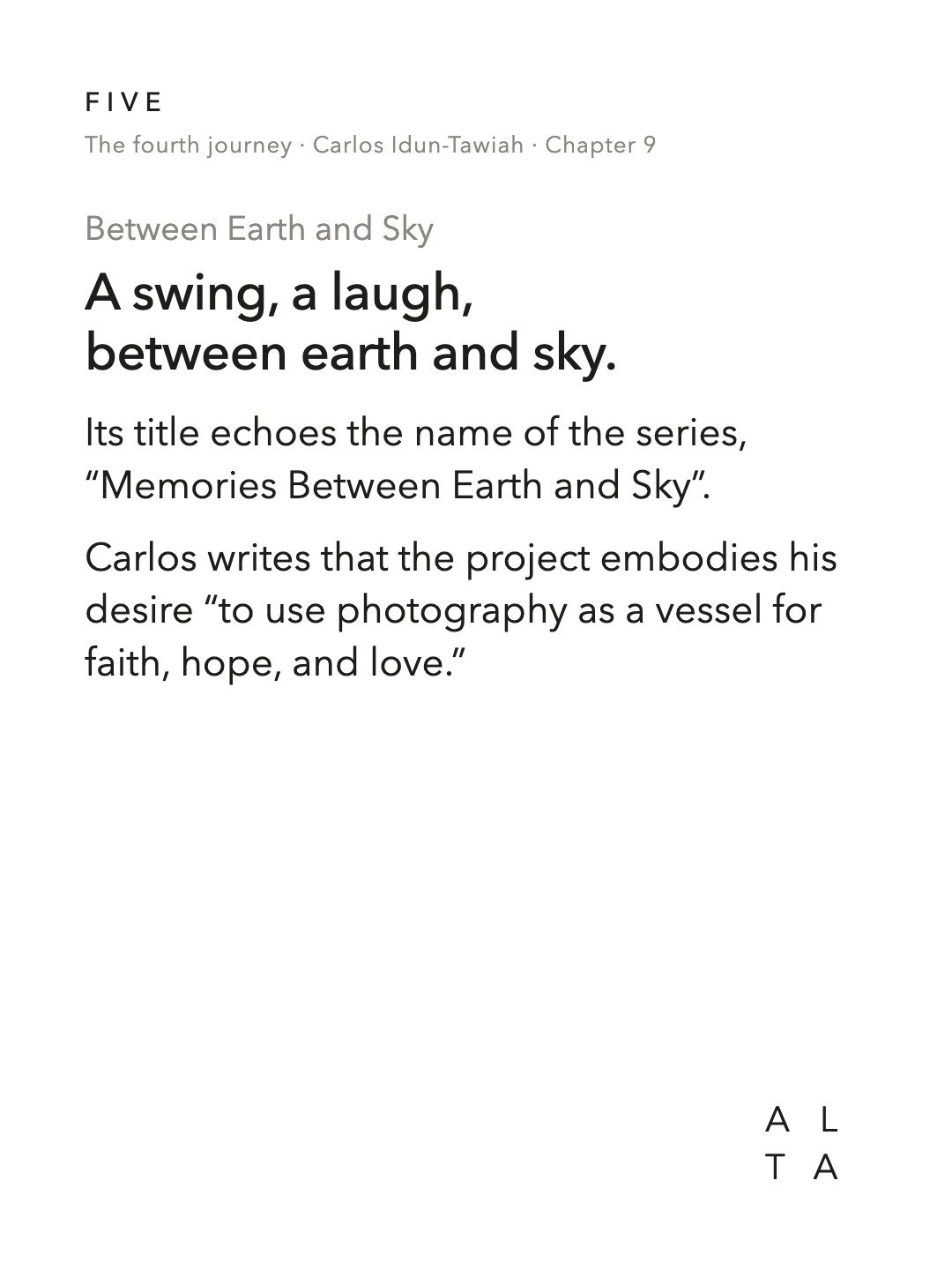 Five, Chapter 9 · Memories Between Earth and Sky (10/20)
