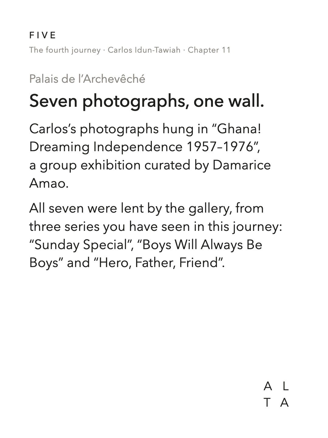 Five, Chapter 11 · Arles (4/10)