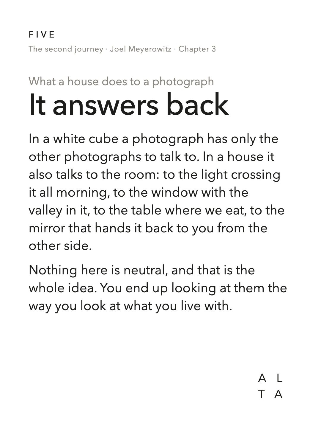 Five, Chapter 3 · License to See (9/20)