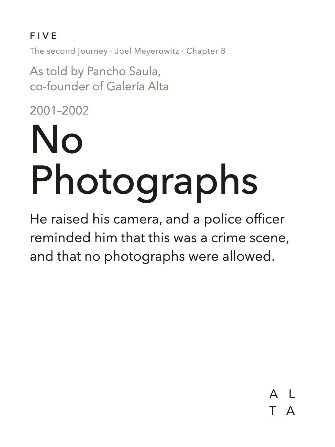 Five, Chapter 8 · Ground Zero (2/20)