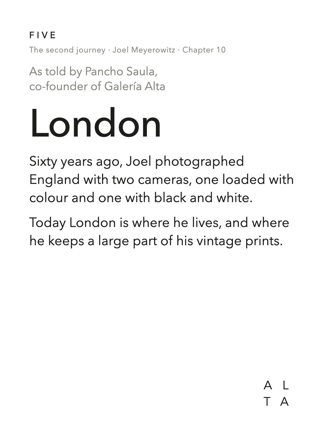 Five, Chapter 10 · London (2/9)