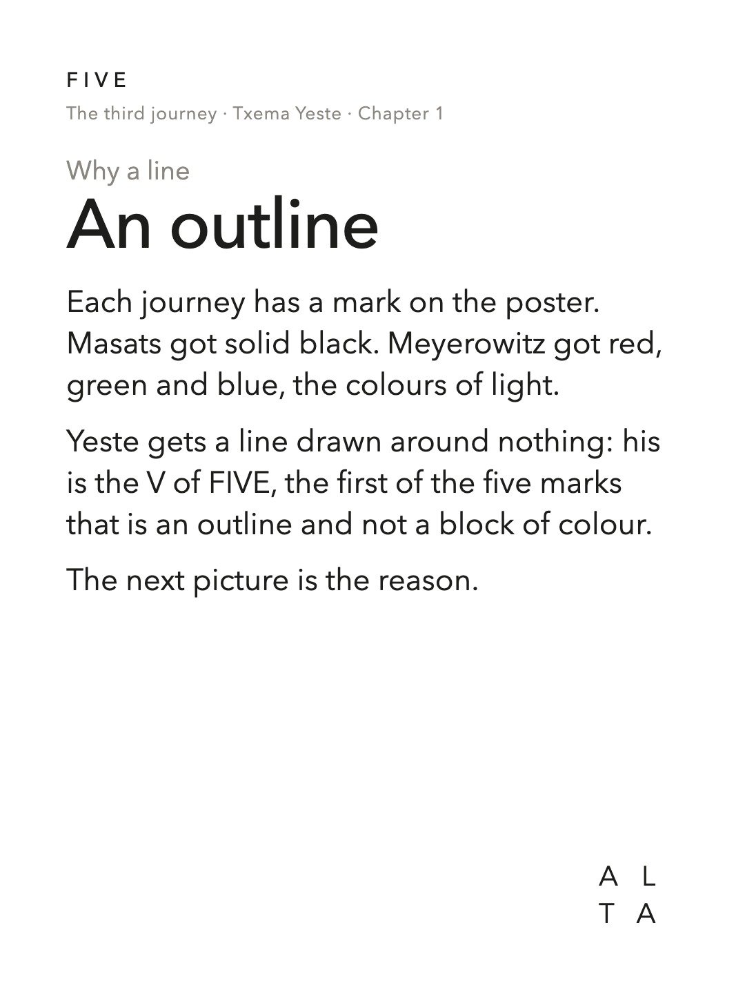 Five, Chapter 1 · A list (5/20)
