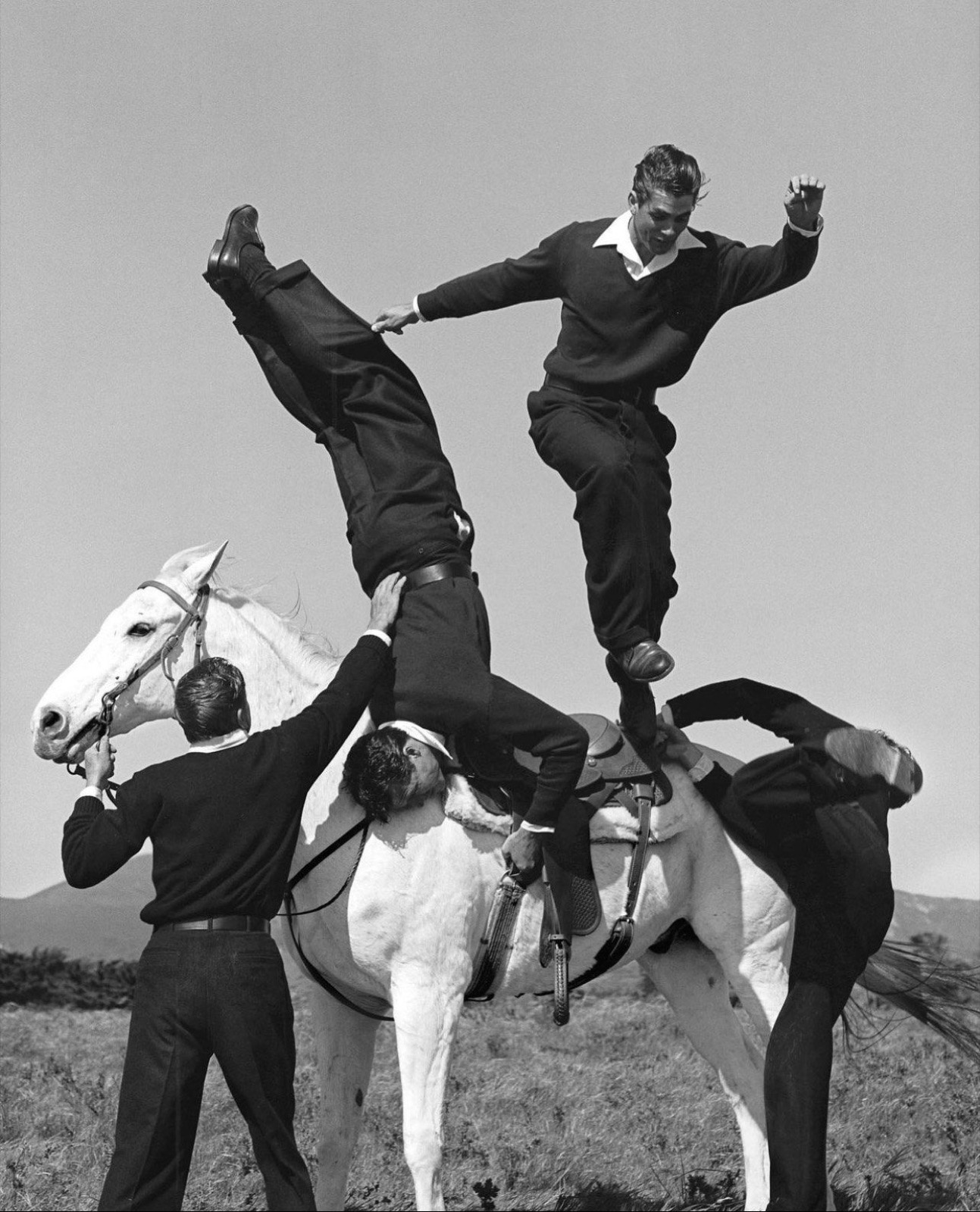 Bruce Weber, Stuntmen, Point Conception Beach, Santa Barbara, CA, 1987