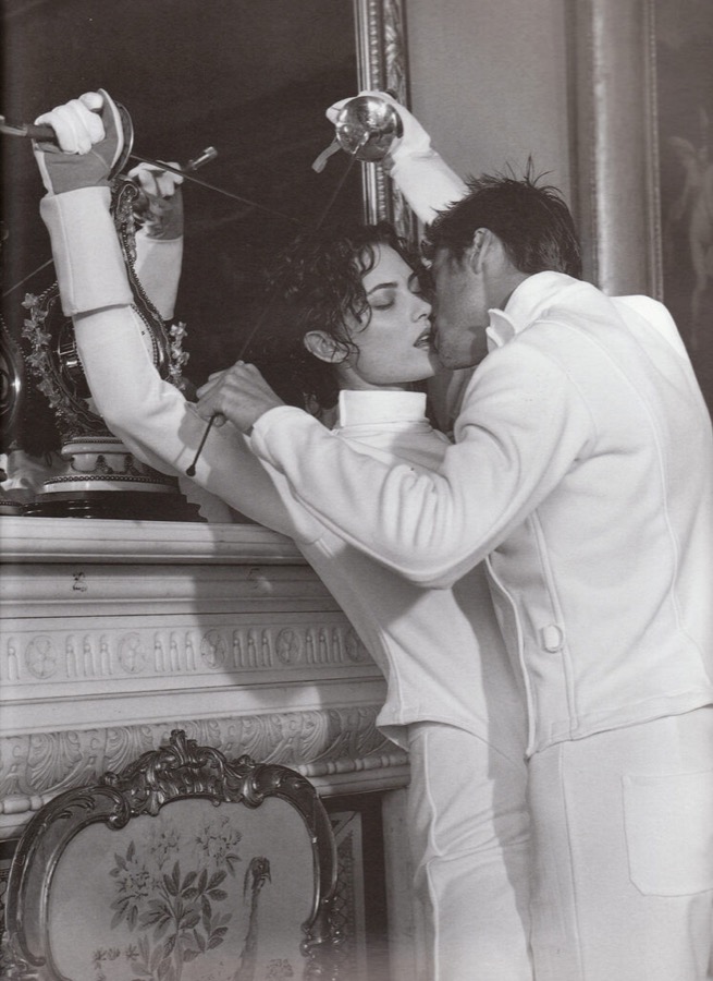 Bruce Weber, Shalom Harlow & Marc Vanderloo, 1996/97