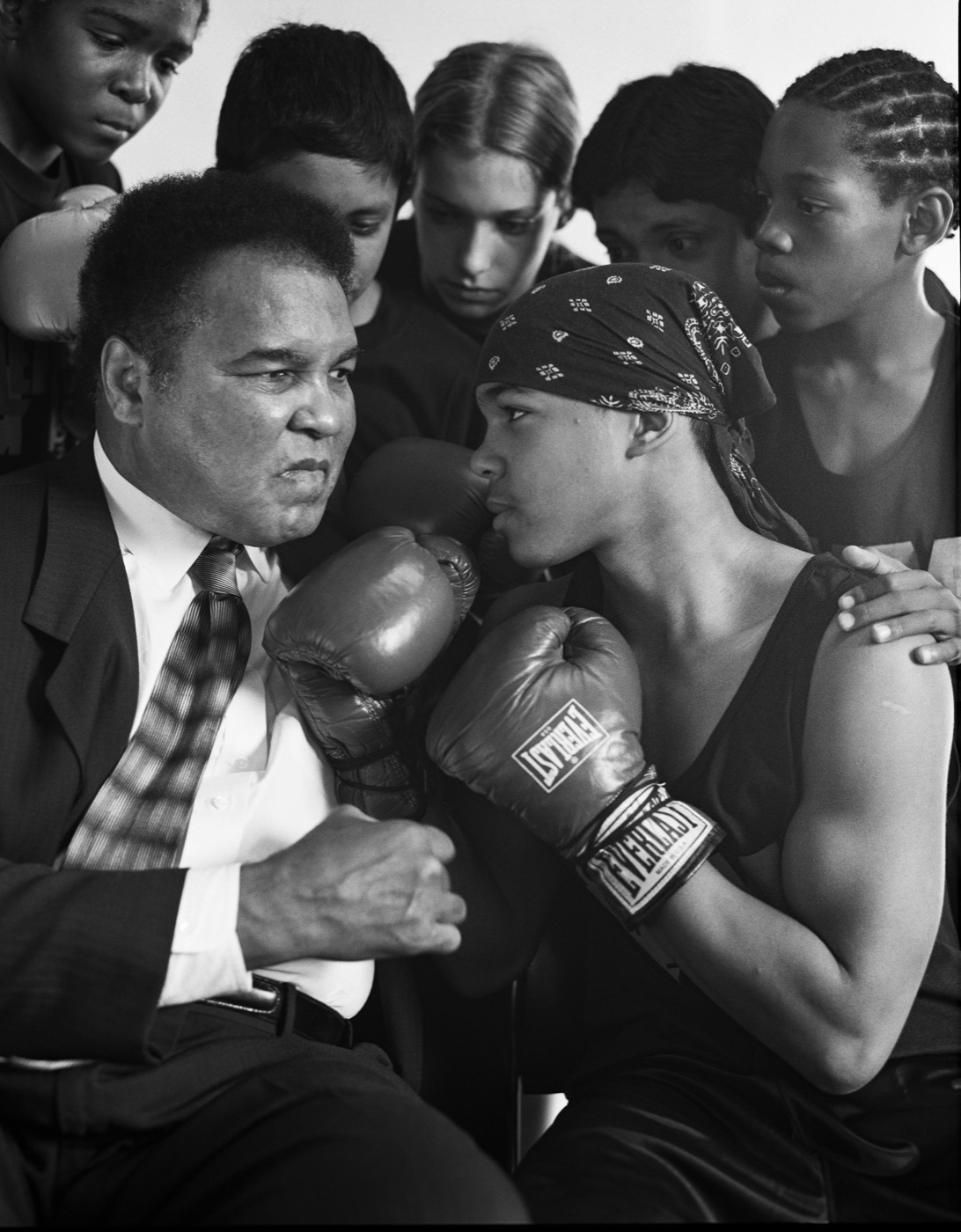 Bruce Weber, Muhammad Ali and sparring partners at Gleason’s Gym, Brooklyn, New York, 2001