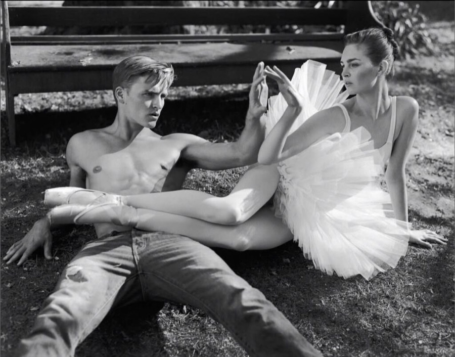 Bruce Weber, Yevgeniy Spiridonov and Laura Love, Santa Barbara, California, 2011