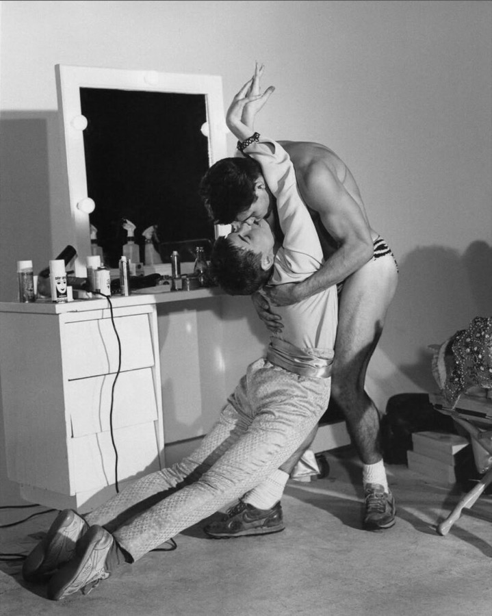 Bruce Weber, Hollywood extras in the dressing room, Zoetrope Studios, Los Angeles, California, 1985