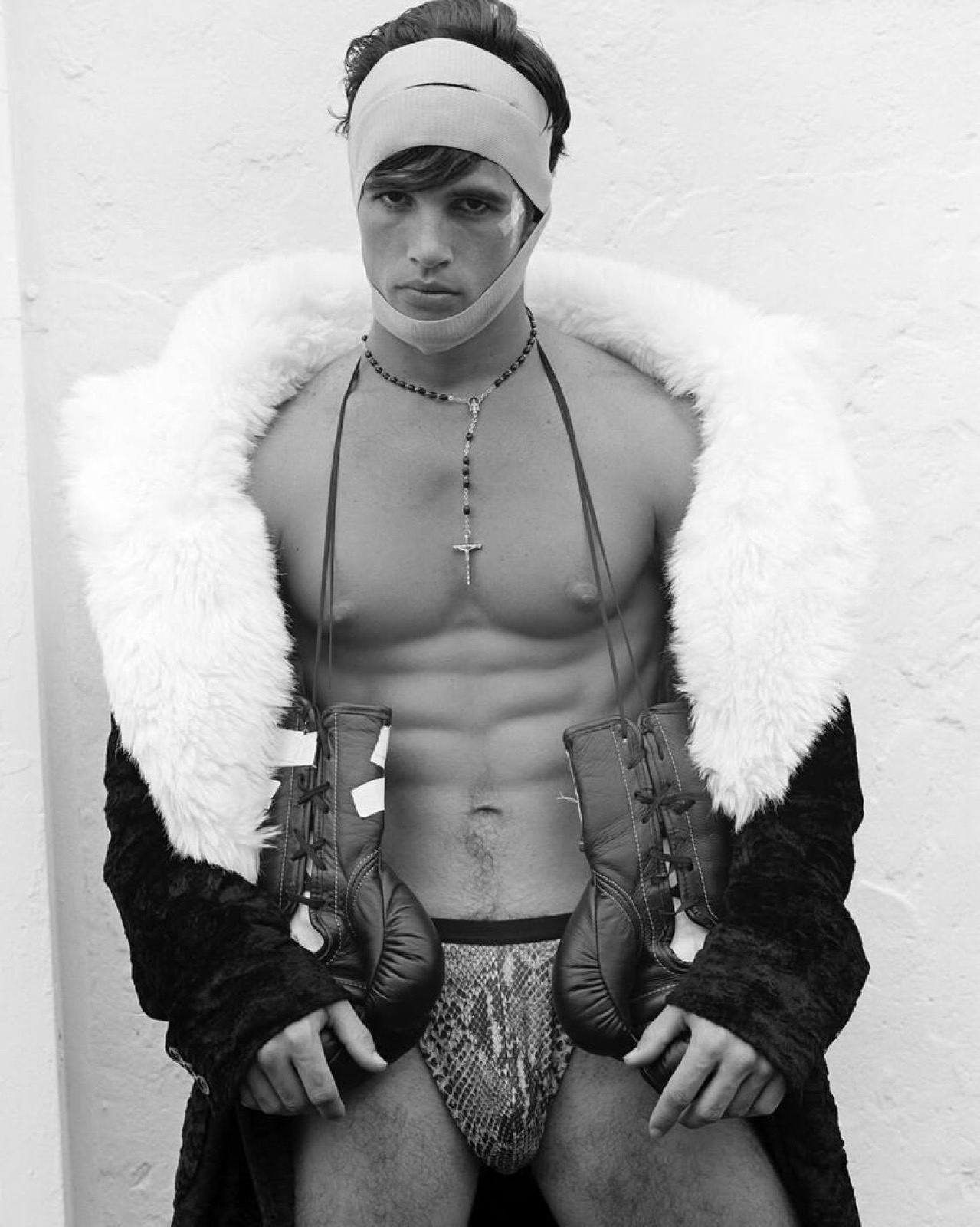 Bruce Weber, Boxer wearing Dolce & Gabbana, Miami Beach, Florida, 1995