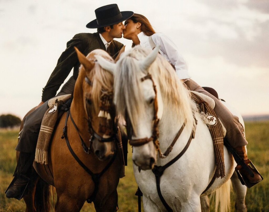 Bruce Weber, Enrique Ponce and Paloma Cuevas, Sevilla, Spain, 2000