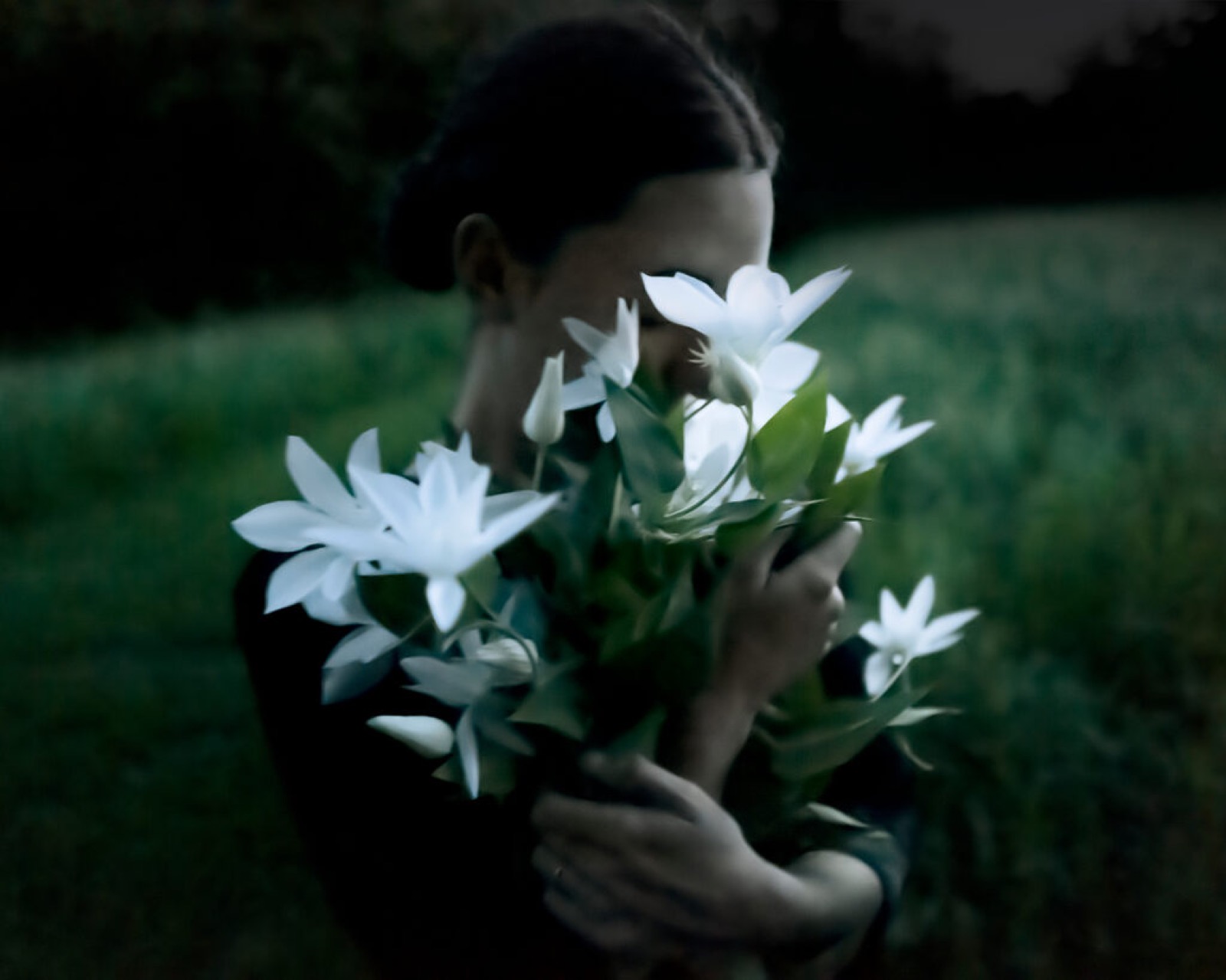 Cig Harvey, Clematis, (Emily Clutching), Rockport, Maine, 2021