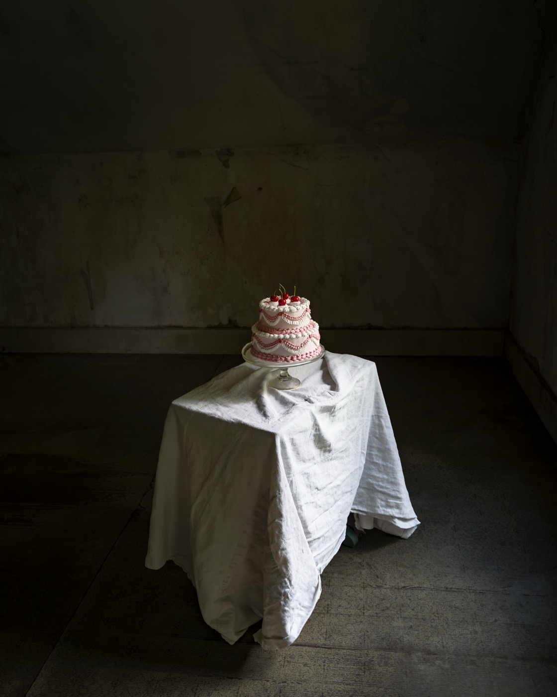 Cig Harvey, Two-Tiered Pink Layer Cake, Camden, 2023