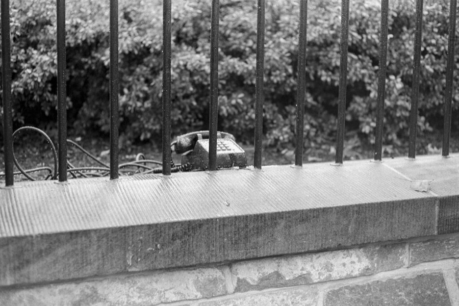 Clark Winter, Phone, White House Lawn, 1970