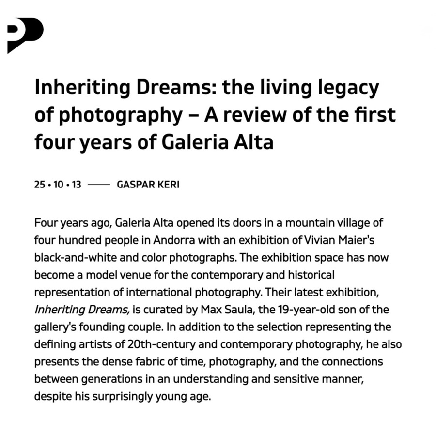 Inheriting Dreams: the living legacy of photography