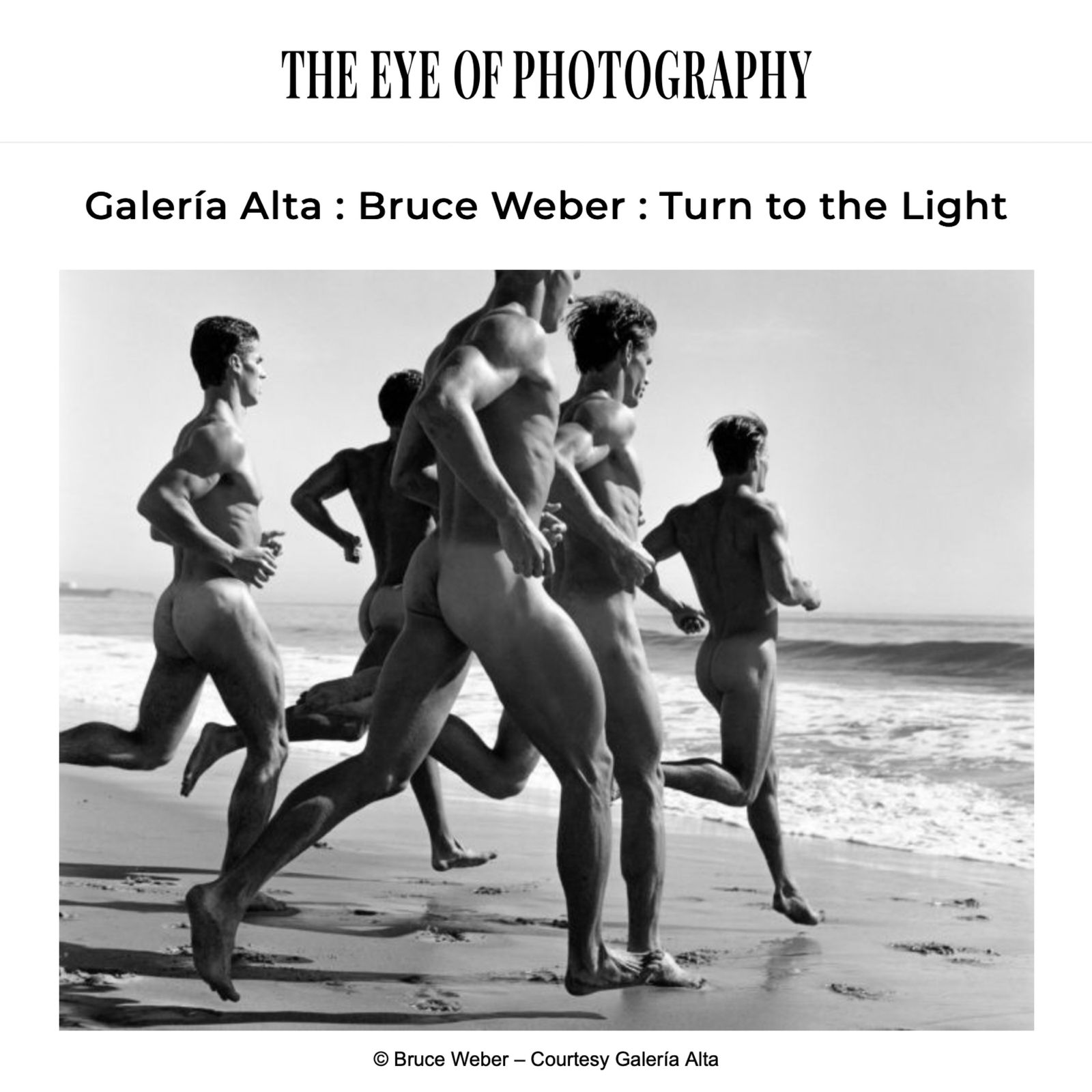 Bruce Weber: Turn to the Light