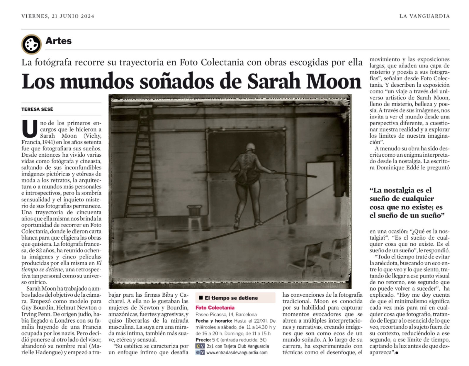 Los mundos soñados de Sarah Moon