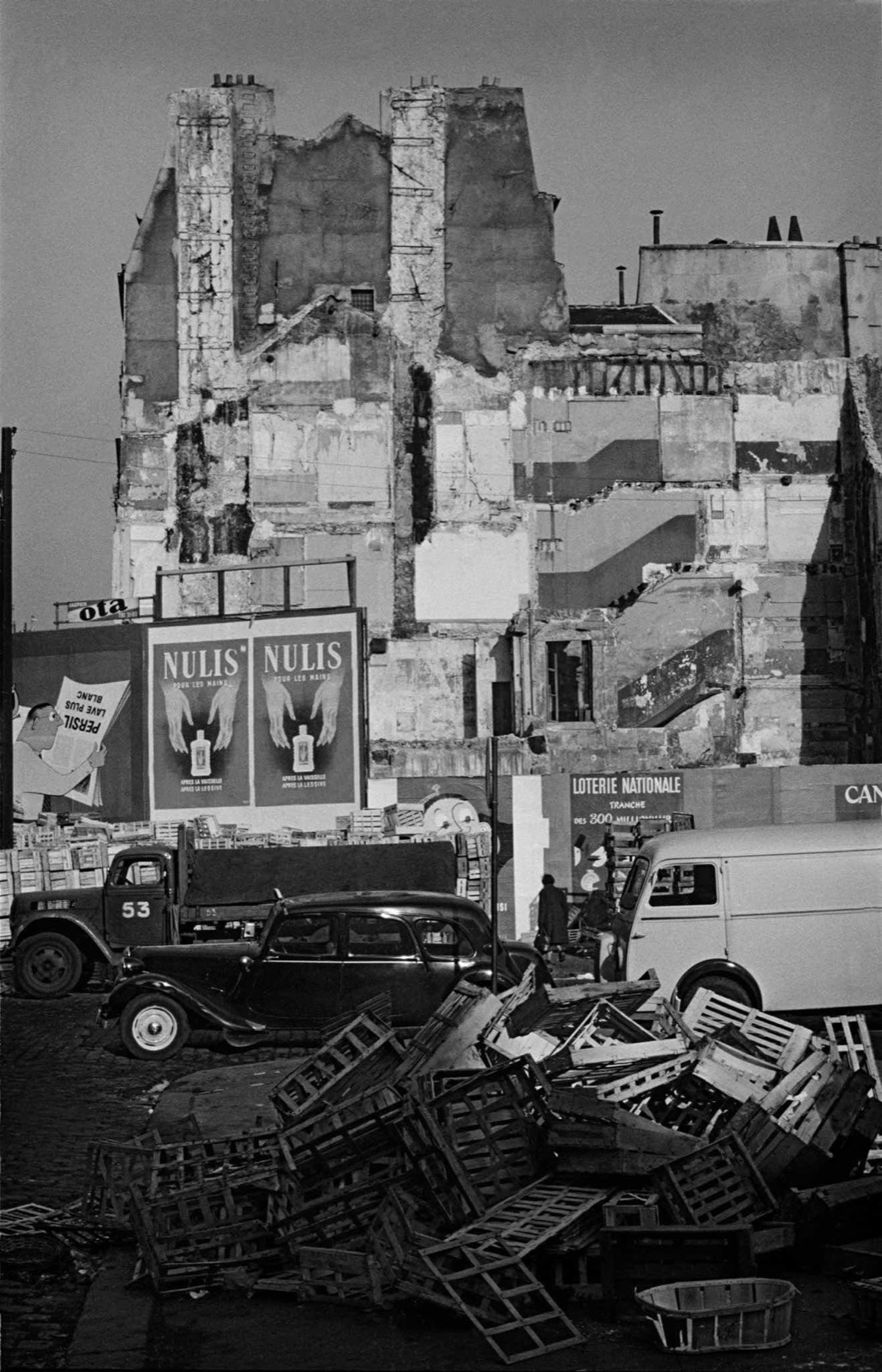 Frank Horvat, Place Beaubourg (Before the Museum), Paris, 1955
