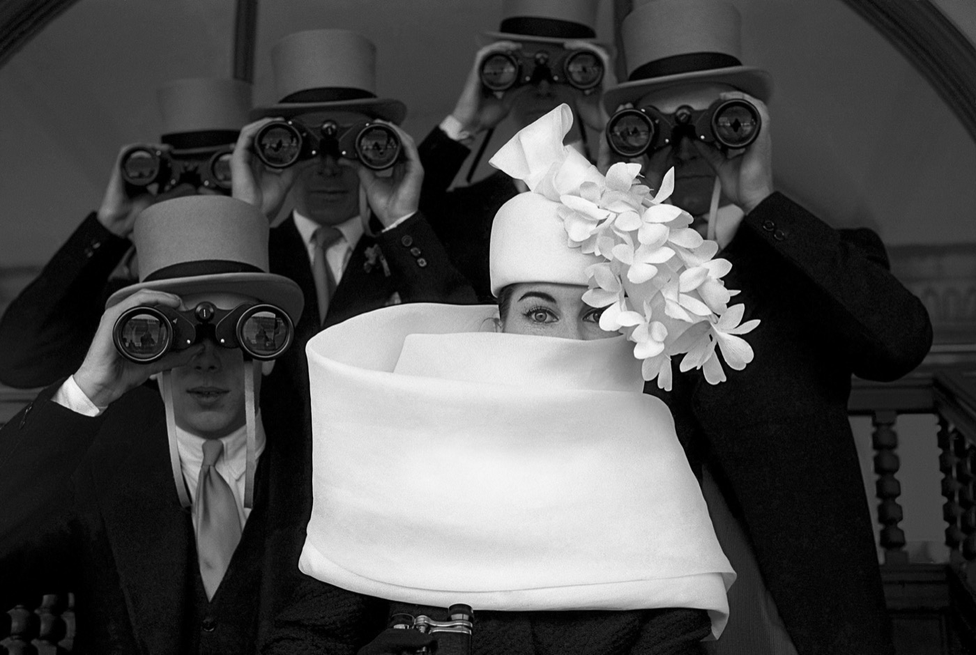 Frank Horvat, Givenchy Hat B, Paris, 1958