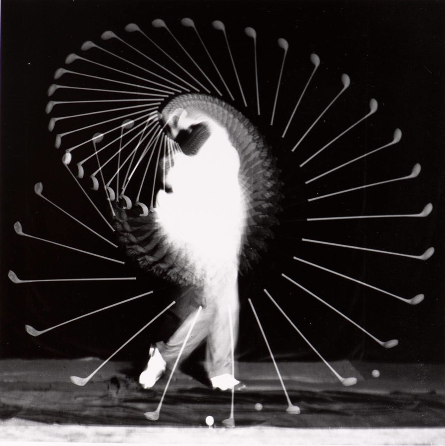 Harold Eugene Edgerton, Golf drive by Densmore Shute, 1938