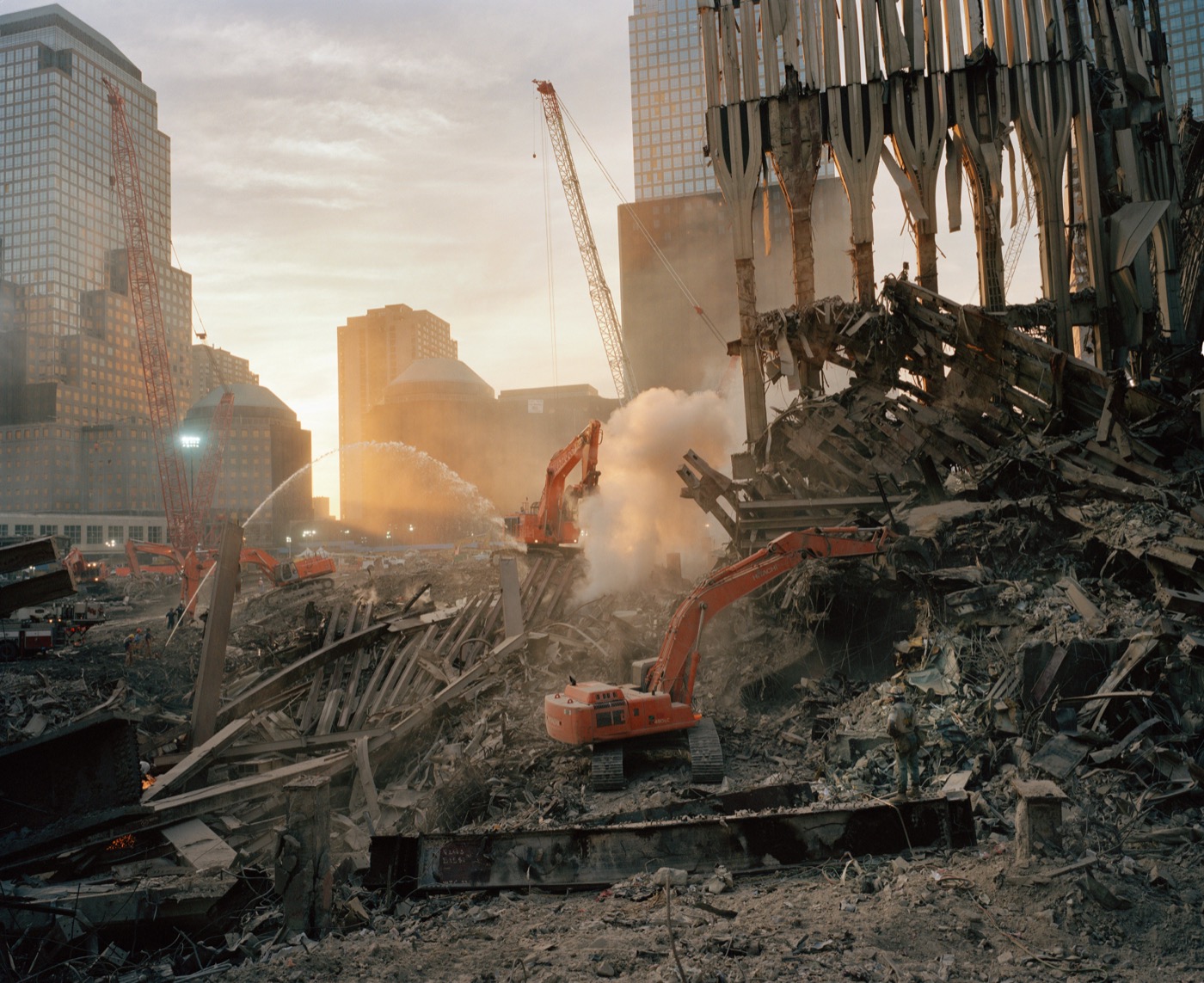 Joel Meyerowitz, Inside the Pile, Looking West, New York City, 2001