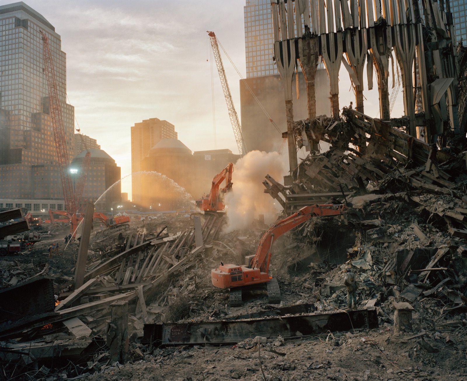 Joel Meyerowitz, Inside the Pile, Looking West, New York City, 2001