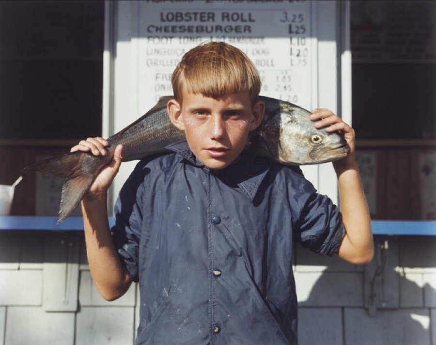 Joel Meyerowitz, Boy with a Bluefish, 1980