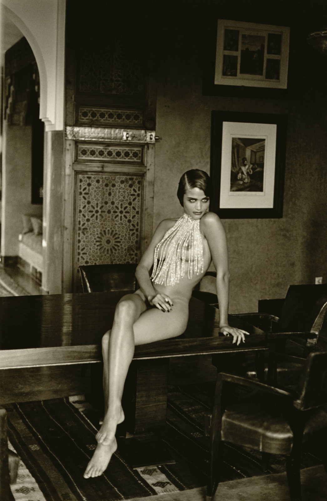 Peter Lindbergh, Helena Christensen, Vogue Paris, Marrakech, 1990