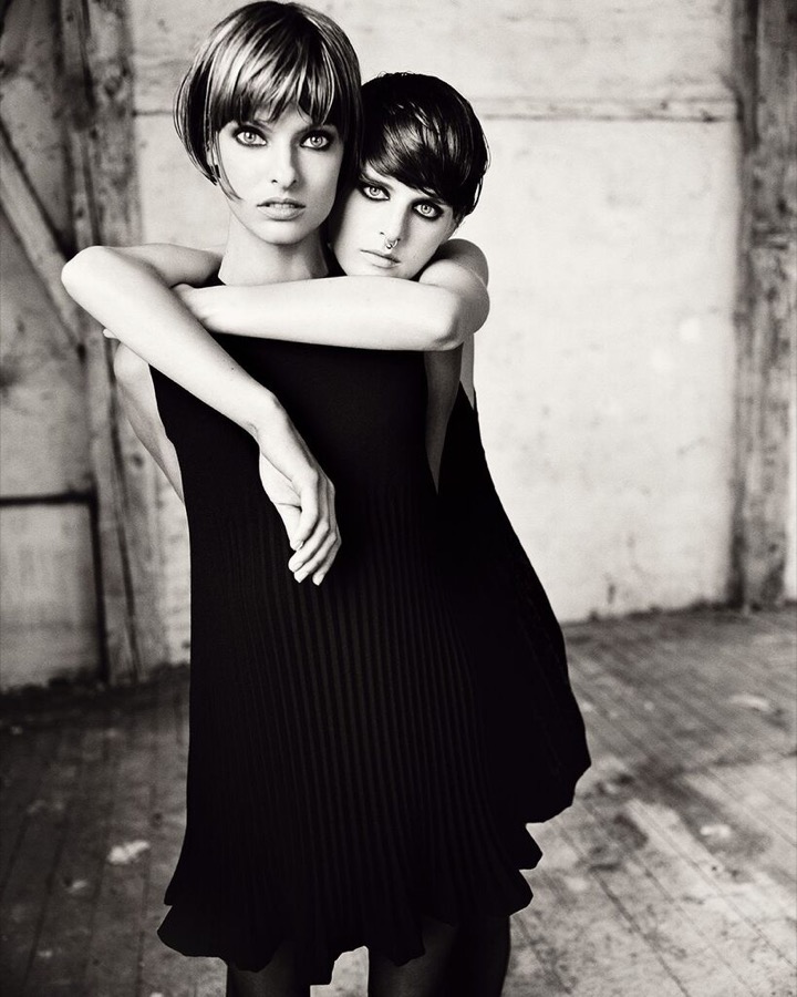 Steven Meisel, Linda Evangelista and Stella Tenant, 1993
