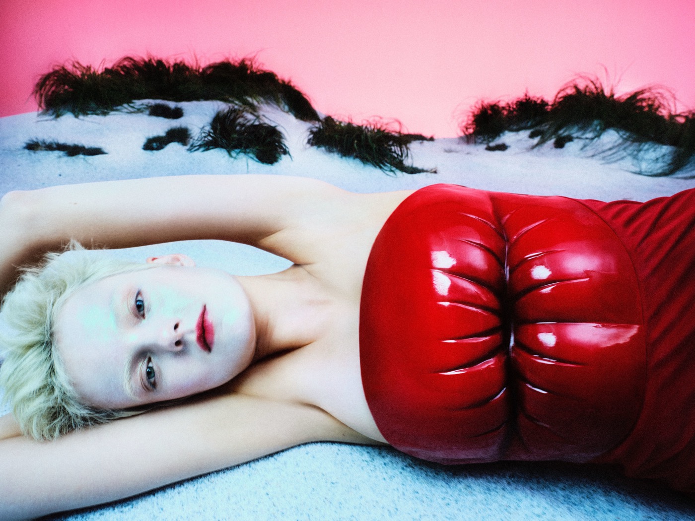 Txema Yeste, Red Lips Dress, 2022