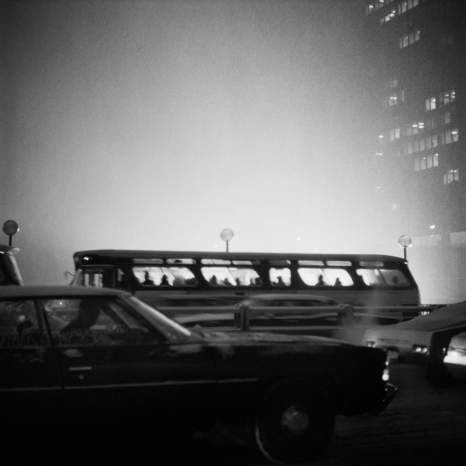 Vivian Maier, Bus at Dusk, No Date